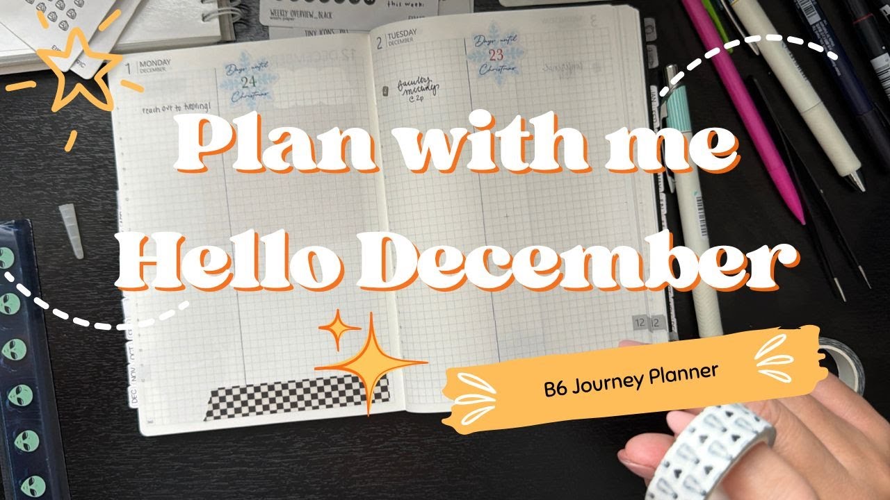 Планируйте вместе со мной | Планировщик путешествий B6 | Привет, декабрь!