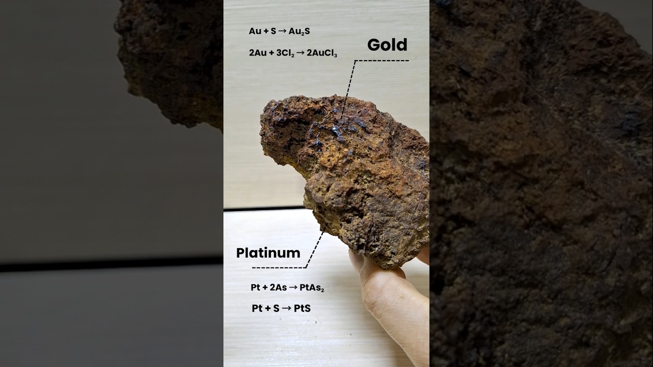 The extraction of gold and platinum from the mineral is important.