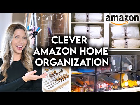 10 CLEVER AMAZON HOME ORGANIZATION IDEAS + STORAGE HACKS