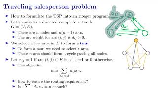 [OR1-Modeling] Lecture 3: Integer Programming #10 Traveling salesperson problem: Basics