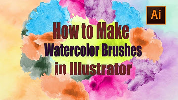 How to Make WaterColor Brushes in Adobe Illustrator | Adobe illustrator Tutorial | Quickfixup