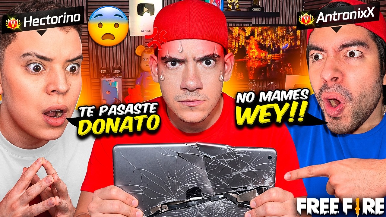 ROMPÍ MI TABLET POR HACER ESTE RETO JUGANDO FREE FIRE 😭 - TheDonato