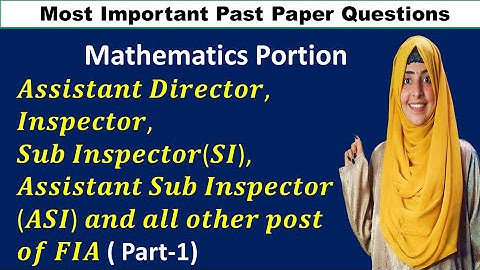 Basic Math | basic arithmetic | MCQs from past papers of FPSC, PPSC, NTS - part # 01