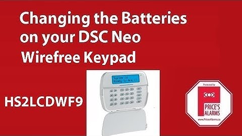 Changing batteries on DSC Neo HS2LCDWF9 Wirefree keypad