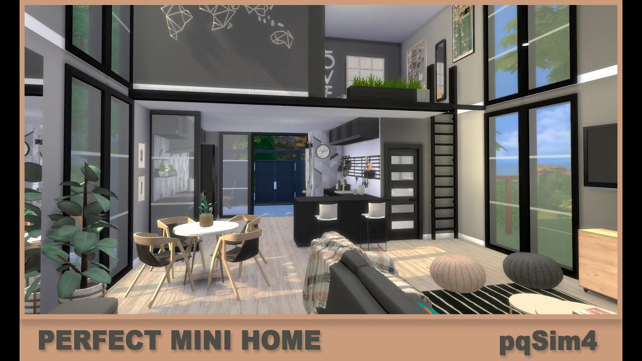 Mini Sims 4 Build The Sim 4 Speed Build Perfect Mini Home - YouTube