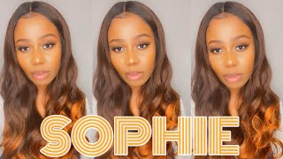 $35 OMBRÉ BEAUTY: JANET COLLECTION 6” COLOR ME HD LACE FRONT WIG: SOPHIE