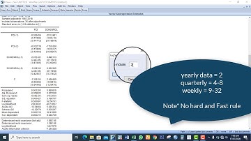 HOW TO DETERMINE OPTIMUM LAG