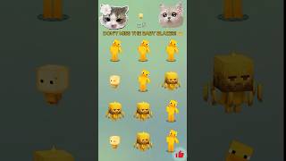 Find 5 BABY BLAZES! 👶🔥 | 99% FAIL (Duck vs Blaze) | Odd One Out #Shorts #minecraft