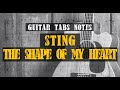 Sting - The Shape of My Heart | transcription with free TABS for Solo Guitar