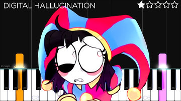 DIGITAL HALLUCINATION | The Amazing Digital Circus | EASY Piano Tutorial