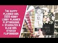 HappyPlanner Girl 2020 HobbyLobby Planner + Stargazer & Glam Girl Sticker a Book Flipthroughs