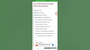 Java AWT Button(1)