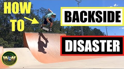 How to Backside Disaster on transition - (Skateboarding tutorial)