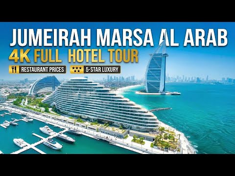 Jumeirah Marsa Al Arab Dubai | Full Hotel Tour + Menu Prices | 5-Star Luxury | 4K Vlog