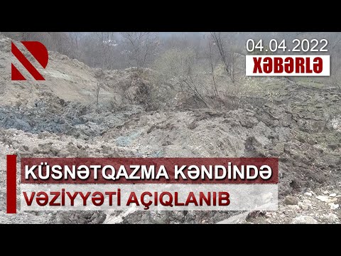 Küsnətqazma kəndində torpaq sürüşməsi