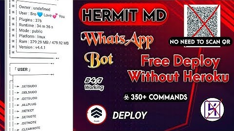 How To Deploy Hermit-MD WhatsApp Bot On Heroku | Hermit Bot Deploy To Heroku |