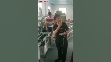 Automatic product carton box tape sealing machine labeling machine factory video Music