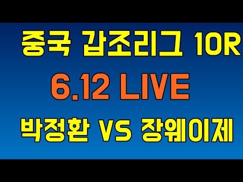 박정환 vs 장웨이제 [중국갑조리그 <strong>10R</strong>] LIVE 강남바둑
