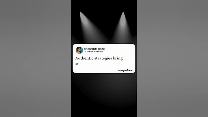 Skip Gimmicks, Go Authentic! #SEO #AuthenticStrategy #DigitalStability | Sayed Sayeedur Rahman