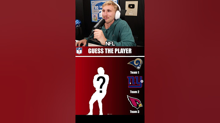 Can You Guess This NFL Player!?
