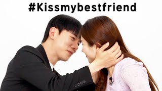 Koreans try Kiss My Best Friend Challenge! TikTok+ reaction