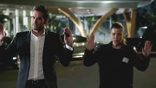 Lucifer 2x15 Suspect Points a Gun at Lucifer & Chloe - Hands Up Season 2 Episode 15