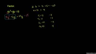 Example 4: Factoring by grouping