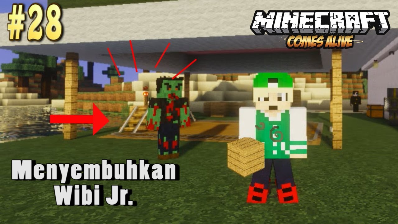 #28 Minecraft Comes Alive - Anakku Jadi Zombie!! minecraft comes alive pe