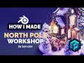 North Pole Workshop in Blender - 3D Modeling Process | Polygon Runway