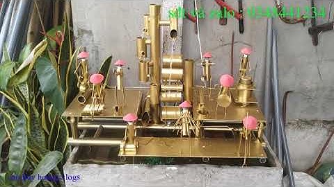 Tes bộ tiểu cảnh guồng nước 9 người