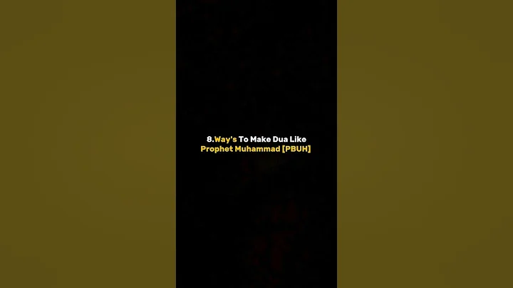 Way's To Make Dua Like Prophet Muhammad (PBUH) 🤲 #Islam #dua #muhammadﷺ #muslim #viralshort #feeds