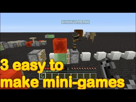 Minecraft - 3 easy to make mini games (part 12) - YouTube