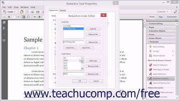 Redaction Properties - Adobe Acrobat XI Training Tutorial Course