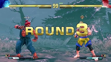 STREET FIGHTER V Akuma VS Luke
