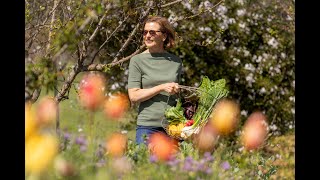 Former fashion designer and Sebastopol farm owner Viviane Bauquet Farre makes clarified butter