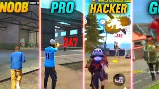 NOOB Vs PRO Vs HACKER Vs GOD    (Garena free fire)