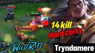 Wild rift hard carry - tryndamere vs jax baron lane season 13