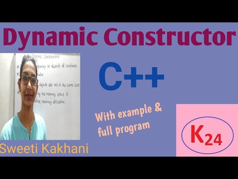 Dynamic Constructor in C++