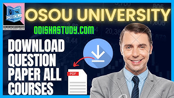 OSOU University Odisha Previous Year Question Paper Free Download | ODISHASTUDY.COM