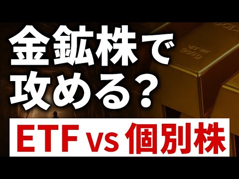 金鉱株はETFか個別株か？GDX vs RING徹底比較！