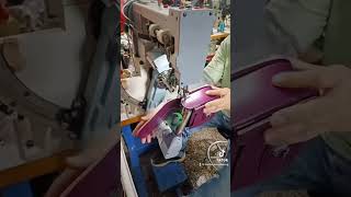 Rotary arm high post bed sewing machine for lady bag making