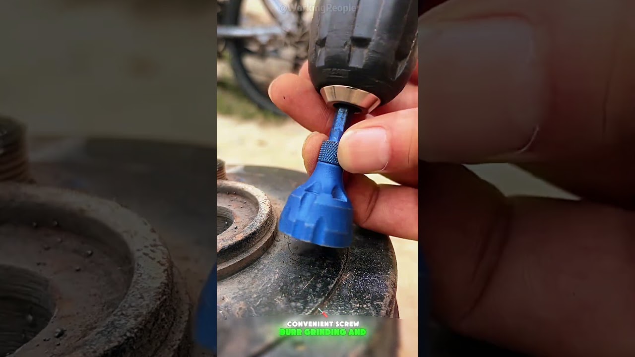 Convenient screw burr grinding and chamfering tool 🛠️🔩🪥✨👍