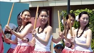 プイリでフラダンス(Hula)　長田フェスティバル ２０１７