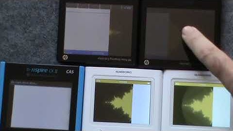 Graphic performance test : TI-Nspire CX II, NumWorks N0100 & N0110, HP Prime G1 & G2