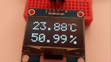 AHT10 Temperature and Humidity sensor with ESP8266 webserver & 1.3 Inch 128x32 I2C OLED - with code