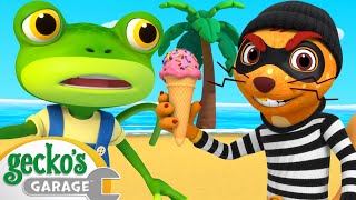 Weasel Steals the Ice Cream | Gecko's Garage | Trucks For Children | Cartoons For Kids