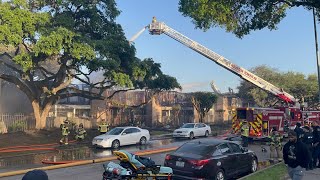 Fire rips through west Houston apartment complex