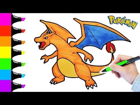 Coloring Pages Pokemon Charmander Charmeleon And Charizard Colouring For Children Youtube