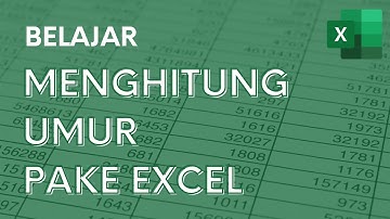 Cara menghitung umur/usia pake rumus Excel - Tutorial Excel Pemula - ignasiusryan
