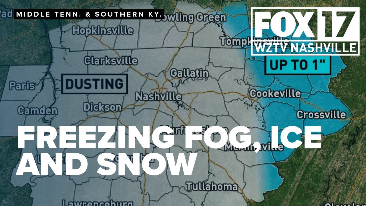 Freezing fog, ice and snow possible across Middle Tennessee, Southern Kentucky